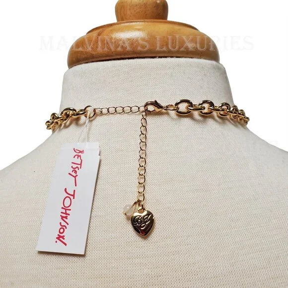 BETSEY JOHNSON PENDANT NECKLACE & EARRINGS SET LUCKING OUT LUCKY CAT - Picture 4 of 9